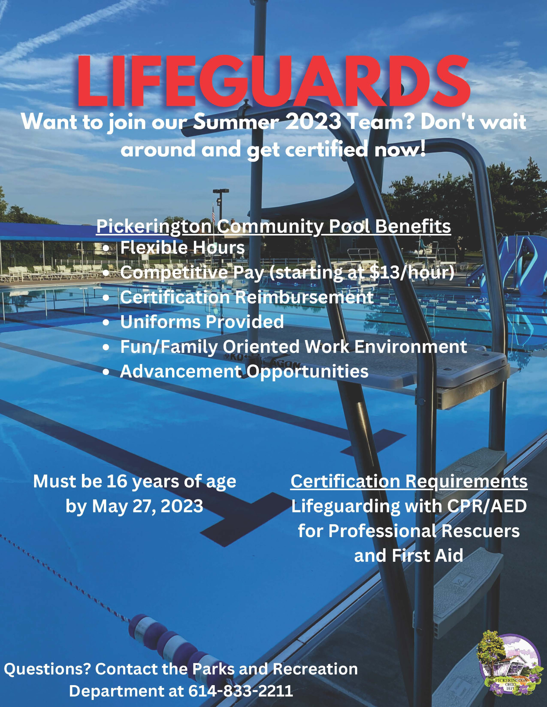 Want to join our Summer 2023 Team? Don't wait around and get certified now!